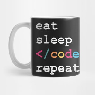 Eat Sleep Code Repeat Mug